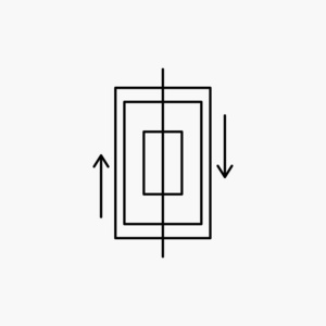 同步同步数据手机智能手机线路图标。 矢量孤立插图