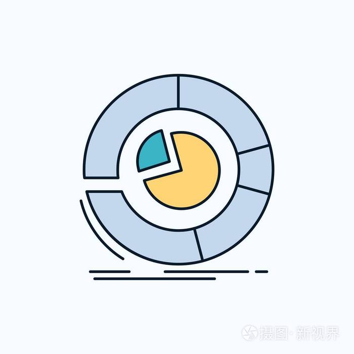 分析分析业务图表饼图平面图标.
