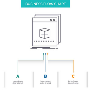 软件，应用程序，应用程序，文件，程序业务流程图设计3个步骤。表示背景模板位置的行图标