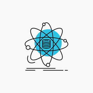 分析，数据，信息，研究，科学线图标