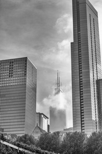 芝加哥天际线，现代城市建筑