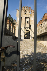 锁门斯卡利格城堡，sirmione，意大利