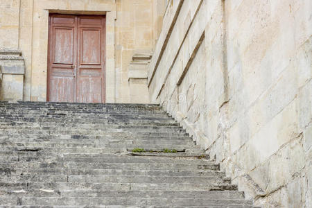 法国枫丹白露皇家狩猎城堡的楼梯。