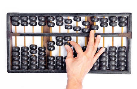 女人的手算算盘照片