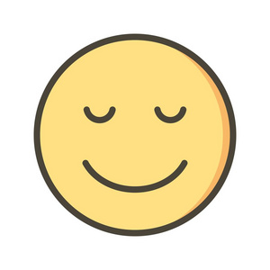 商业用途平静的表情矢量图标符号图标矢量插图的个人和商业用途.照片