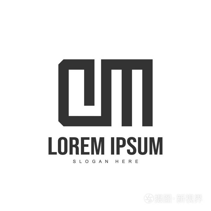 dm字母标志设计初始字母标志模板设计