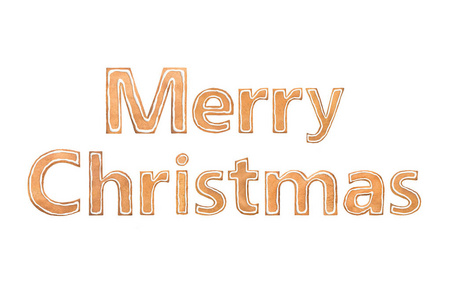 圣诞姜饼字母表字体。真正的姜饼饼干套装