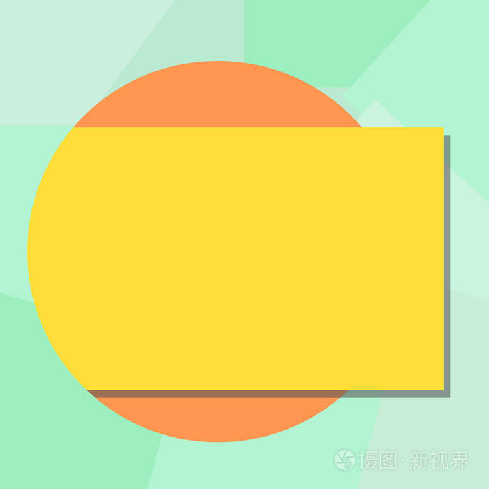 设计业务空复制空间文本广告网站推广隔离横幅模板空白矩形颜色形状与