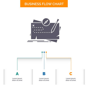 游戏地图任务任务任务角色业务流程图设计与3步。 字形图标表示背景模板位置的文本。