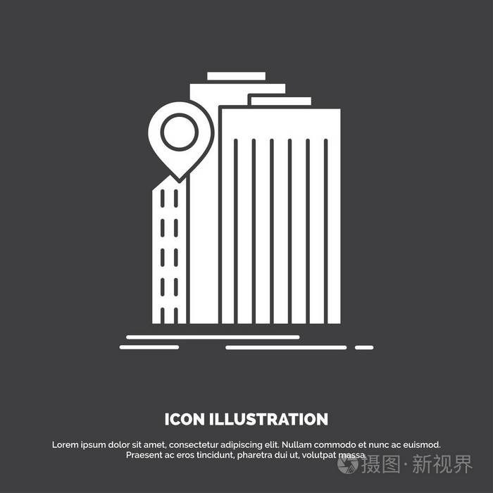 银行银行建设联邦政府图标用户界面和ux网站或移动应用程序的字形矢量