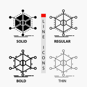 数据帮助信息资源图标在薄的规则粗体线和字形风格。 矢量插图