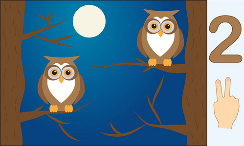 可爱动物园字母 n 与卡通夜莺,鸟孩子动物矢量搞笑插画背景下,一个