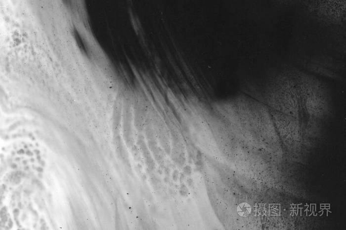 抽象墨迹背景 大理石风格 黑色油漆描边纹理在白纸上 网页和游戏设计壁纸 垃圾泥艺术 笔汁的宏观图像 深色涂抹照片 正版商用图片154c2r 摄图新视界