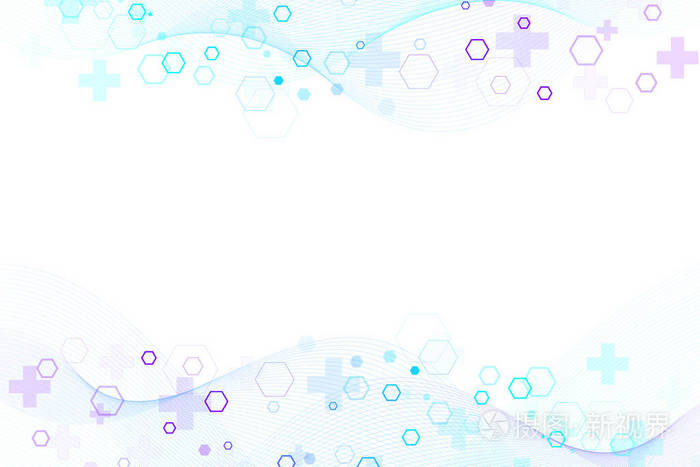 科学的分子背景为医学, 科学, 技术, 化学.