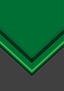 抽象绿色箭头方向与空白灰色设计现代未来主义背景矢量插图。