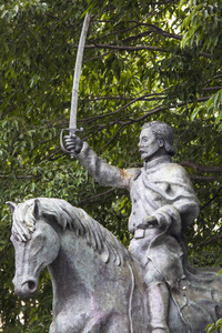爱尔兰民族主义托马斯弗朗西斯梅格尔的雕像，位于爱尔兰共和国历史名城沃特福德。
