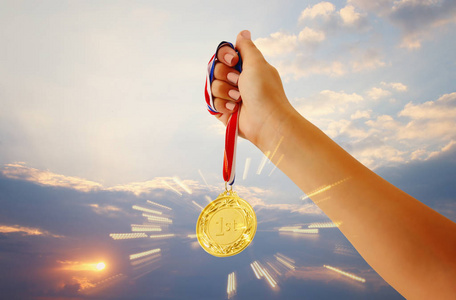 奖励和胜利概念照片