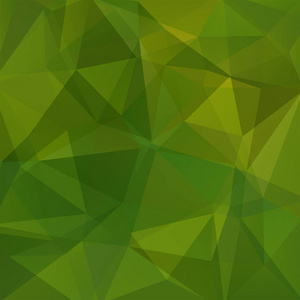 几何形状的背景。 绿色马赛克图案。 矢量图EPS10.矢量图