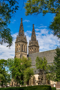圣彼得和圣保罗大教堂, 布拉格, 侧视图