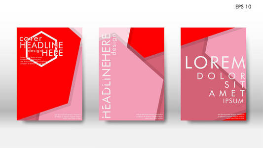 六边形元素的抽象封面。 书籍设计理念。 未来主义的商业布局。
