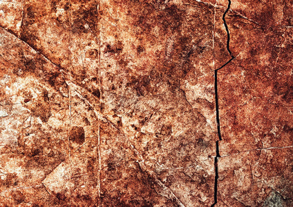 抽象的背景或纹理棕色的细节老岩石有凹槽