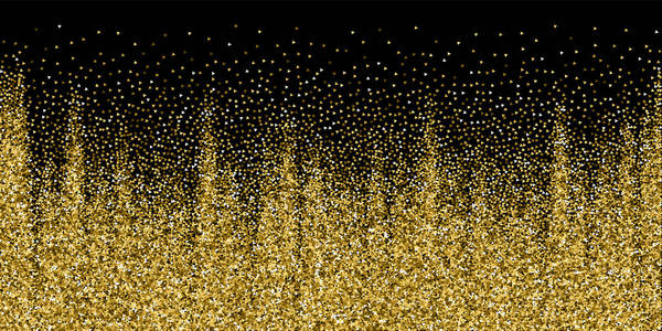 散射孤立背景上的金色闪光纹理.