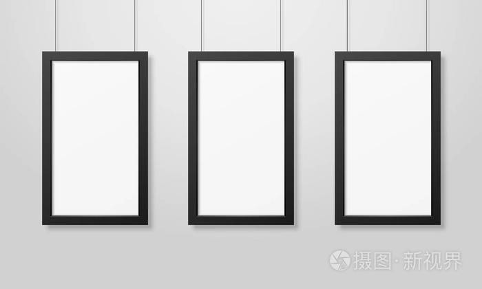 用于模拟,演示文稿的空海报框架设计模板