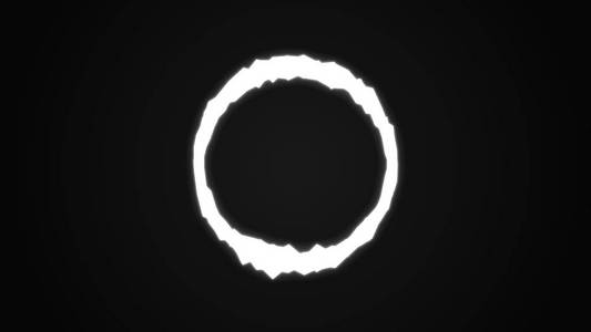 催眠圈子在黑色背景上的抽象圆圈.圈子喜欢从圆环影片在黑背景.
