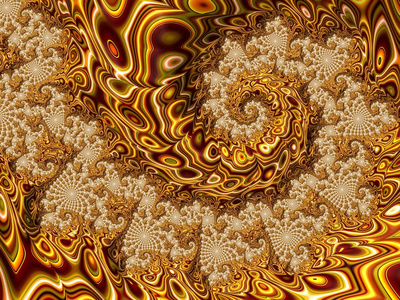 分形黄色螺旋背景图片-分形黄色螺旋背景素材-分形黄色螺旋背景插画