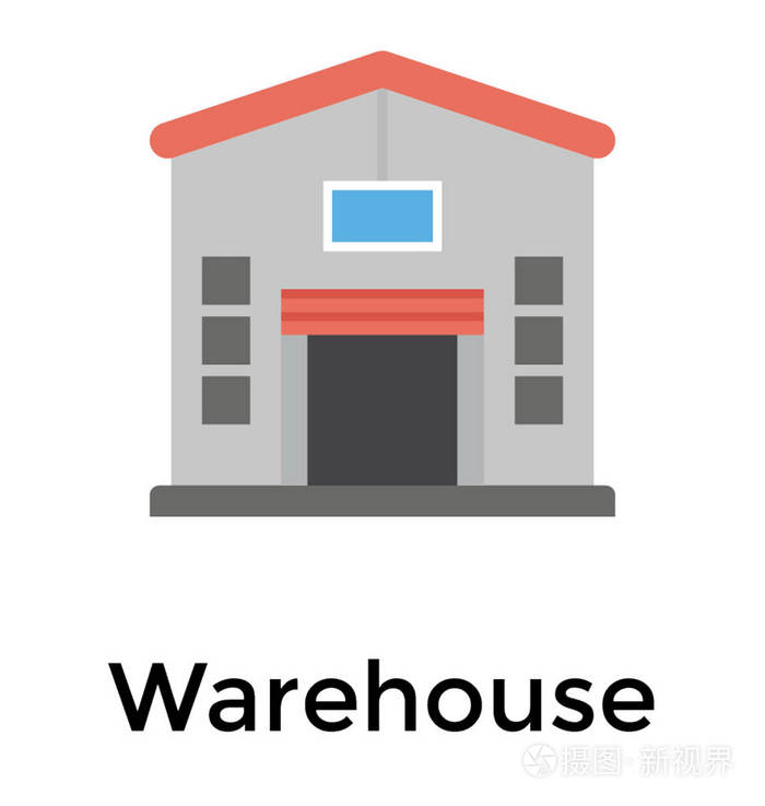 仓库平面图标设计储藏室