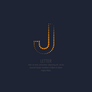 拉丁字母的现代虚线字母 j