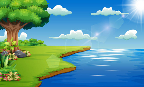 河边小船图片-河边小船素材-河边小船插画-摄图新视界