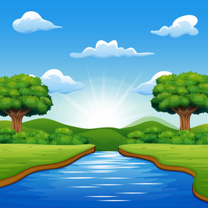 鸟瞰图的桥梁和道路上空 pinios 河中风景秀丽的秋季彩色的河中的国家