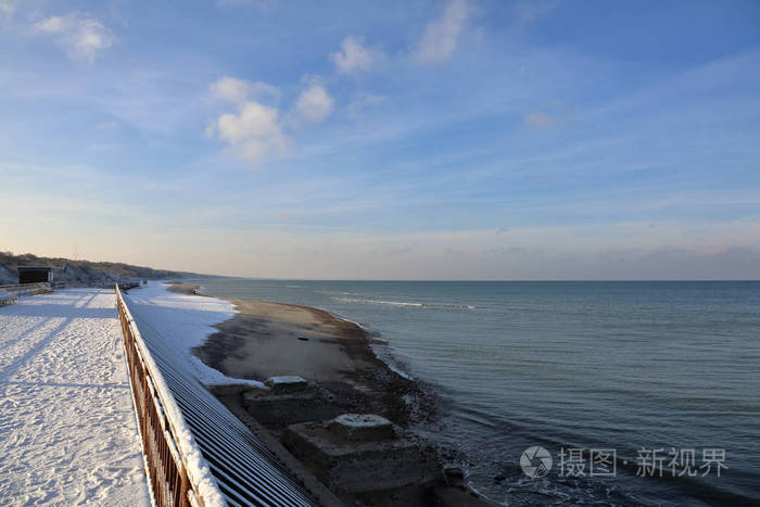 俄罗斯库罗尼亚海附近的波罗的海水域