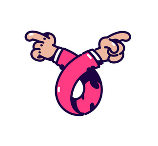 商业正处于十字路口.公司或初创公司的标志.卡通风格.照片