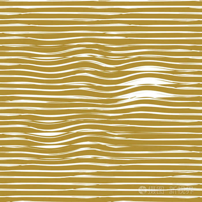 金色条纹无缝图案矢量插图背景时尚纺织印花