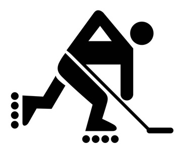 个 冰球运动剪影插图 相似素材图片