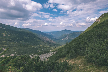 西部喀尔巴阡山，阴天，纹身徒步旅行小径