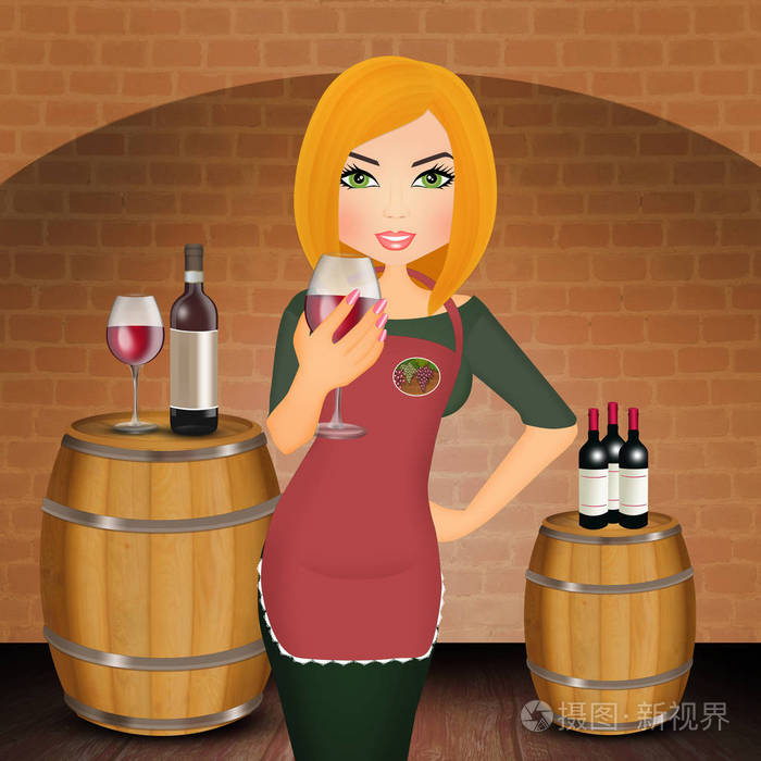 品酒的插图