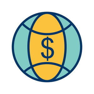 世界货币矢量图标图标矢量插图供个人和商业使用。
