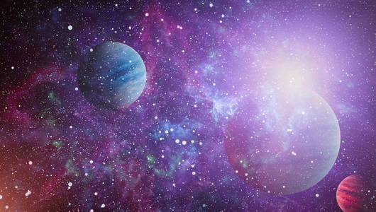 由美国宇航局提供的这幅图像的蓝色斯坦菲尔德元素