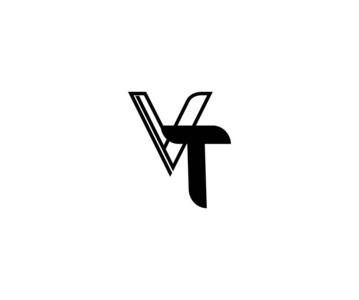 字母线形轮廓标，连字母vt