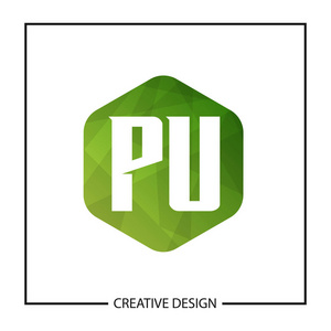 初始字母PU标志模板设计插图