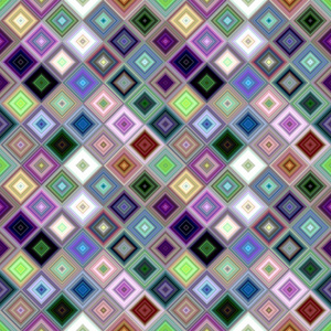 五颜六色的对角线方形瓷砖马赛克图案背景无缝的图表