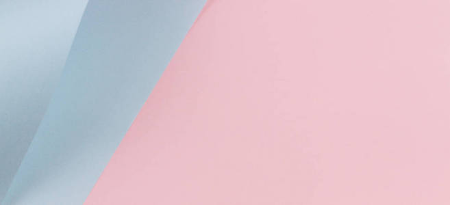 抽象几何形状柔和的粉红色和蓝色的纸背景