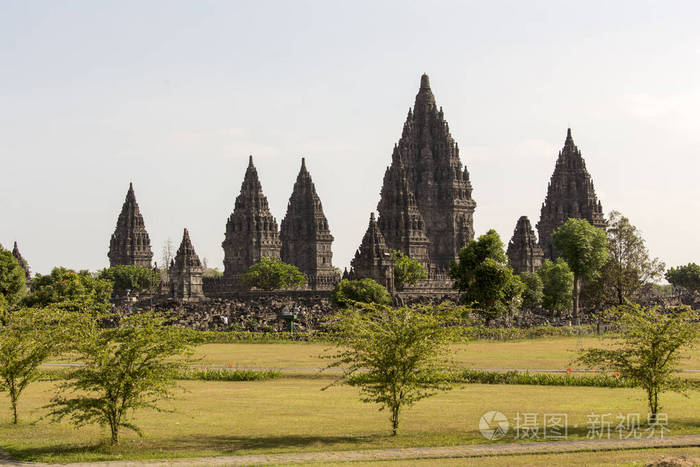 印尼爪哇岛普拉姆巴南宗教寺庙景观
