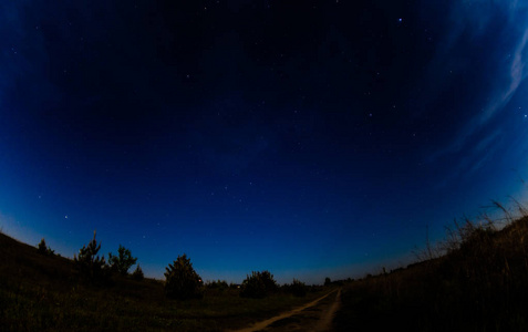 夜空。 黑夜。 星空。