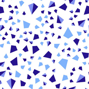 深粉红色蓝色矢量无缝等距纹理与三角形风格。 现代抽象插图与彩色三角形。 名片网站模板。
