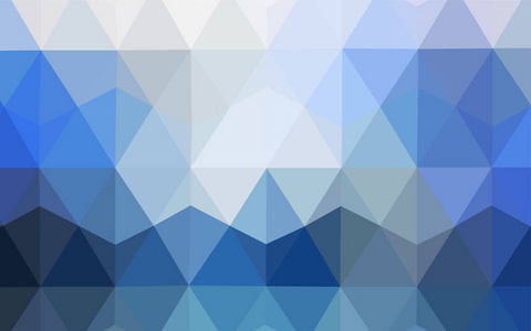 浅蓝色矢量抽象多边形图案。 闪闪发光的抽象插图与优雅的三角形。 你的横幅的全新模板。