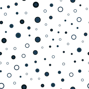 浅蓝色矢量无缝模板与圆圈。 模糊的气泡在抽象的背景上与彩色梯度。 时尚面料壁纸的图案。